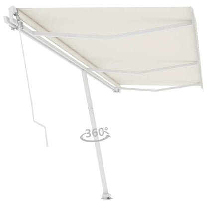 Toldo retrátil manual independente 600x300 cm cor creme