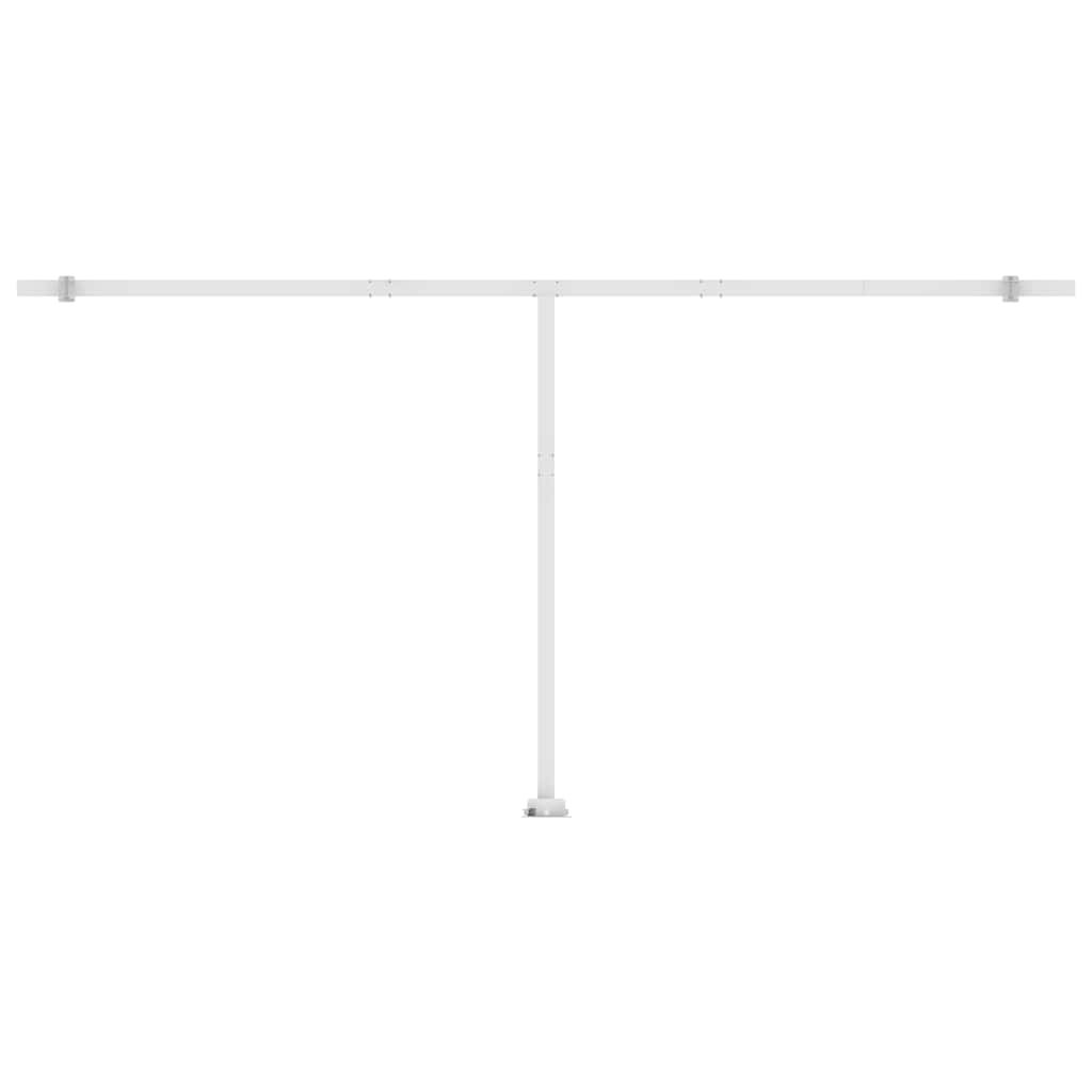 Toldo retrátil manual independente 600x300 cm cor creme