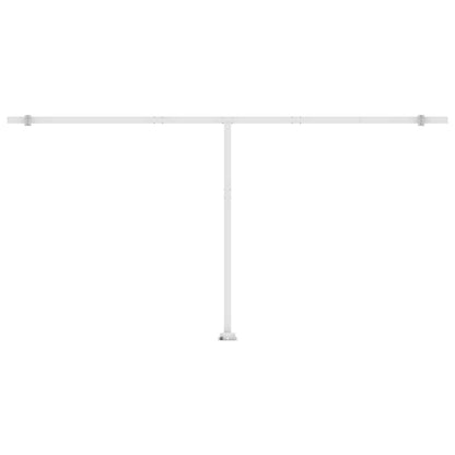 Toldo retrátil manual com LED 600x300 cm cor creme