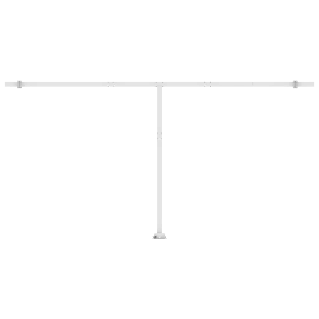 Toldo automático independente 600x300 cm laranja e castanho