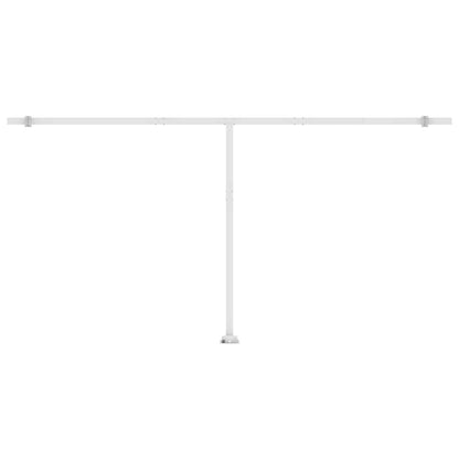 Toldo automático independente 600x300 cm laranja e castanho