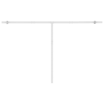 Toldo retrátil manual independente 400x350 cm cor creme