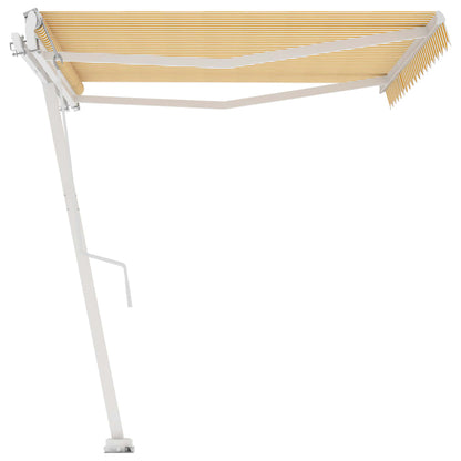 Toldo automático independente 400x350 cm amarelo e branco