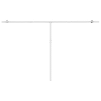 Toldo automático independente 400x350 cm amarelo e branco