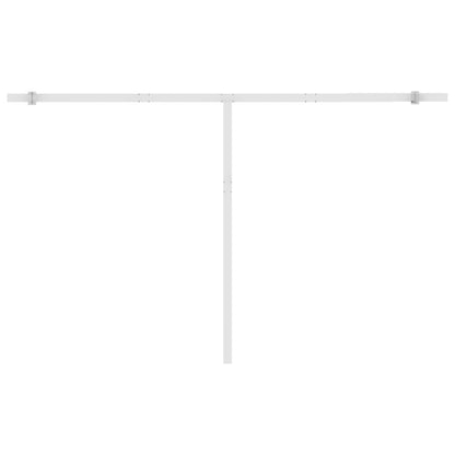 Toldo retrátil manual independente 450x350 cm amarelo e branco