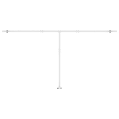 Toldo autom. LED e sensor de vento 600x350 cm amarelo/branco