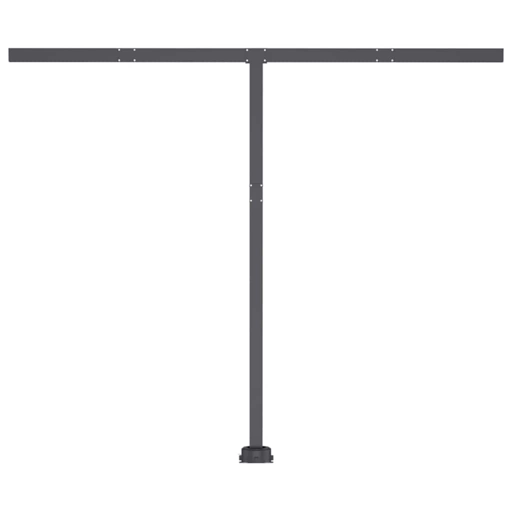 Toldo retrátil manual com LED 300x250 cm antracite