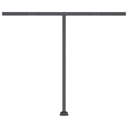 Toldo retrátil manual com LED 300x250 cm antracite