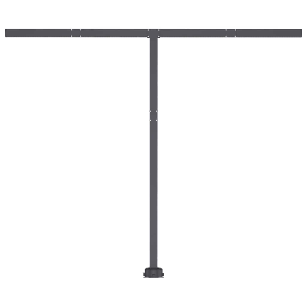 Toldo retrátil manual com LED 300x250 cm laranja e castanho