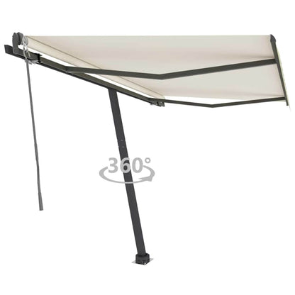 Toldo automático independente 300x250 cm cor creme