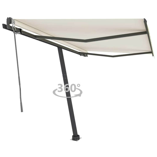Toldo automático independente 300x250 cm cor creme