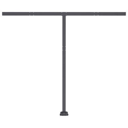 Toldo automático independente 300x250 cm laranja e castanho