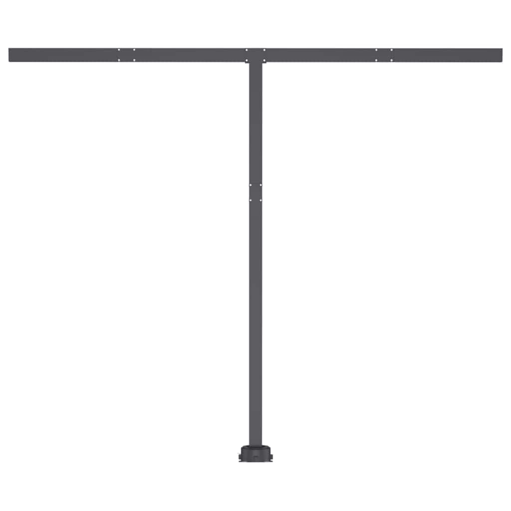 Toldo retrátil manual com LED 350x250 cm antracite