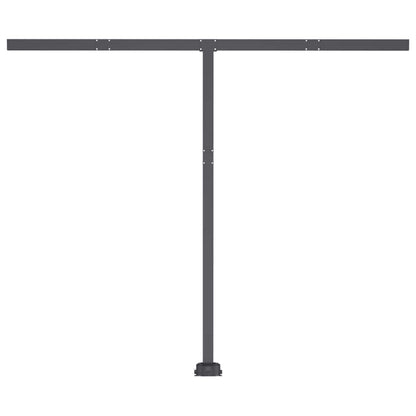 Toldo retrátil manual com LED 350x250 cm antracite