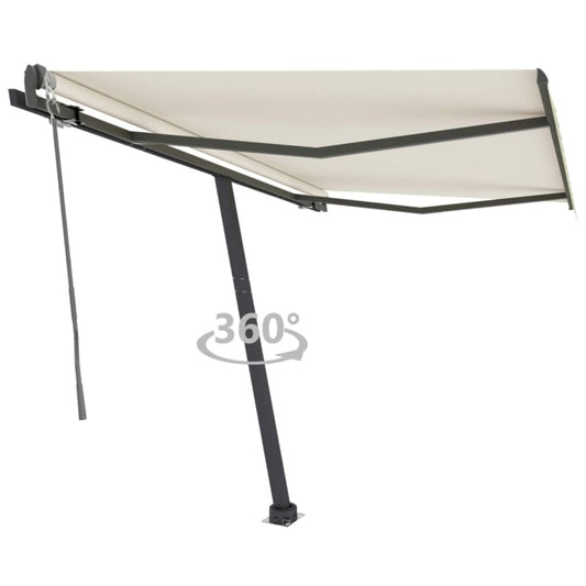 Toldo automático independente 350x250 cm cor creme