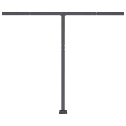 Toldo automático independente 350x250 cm laranja e castanho