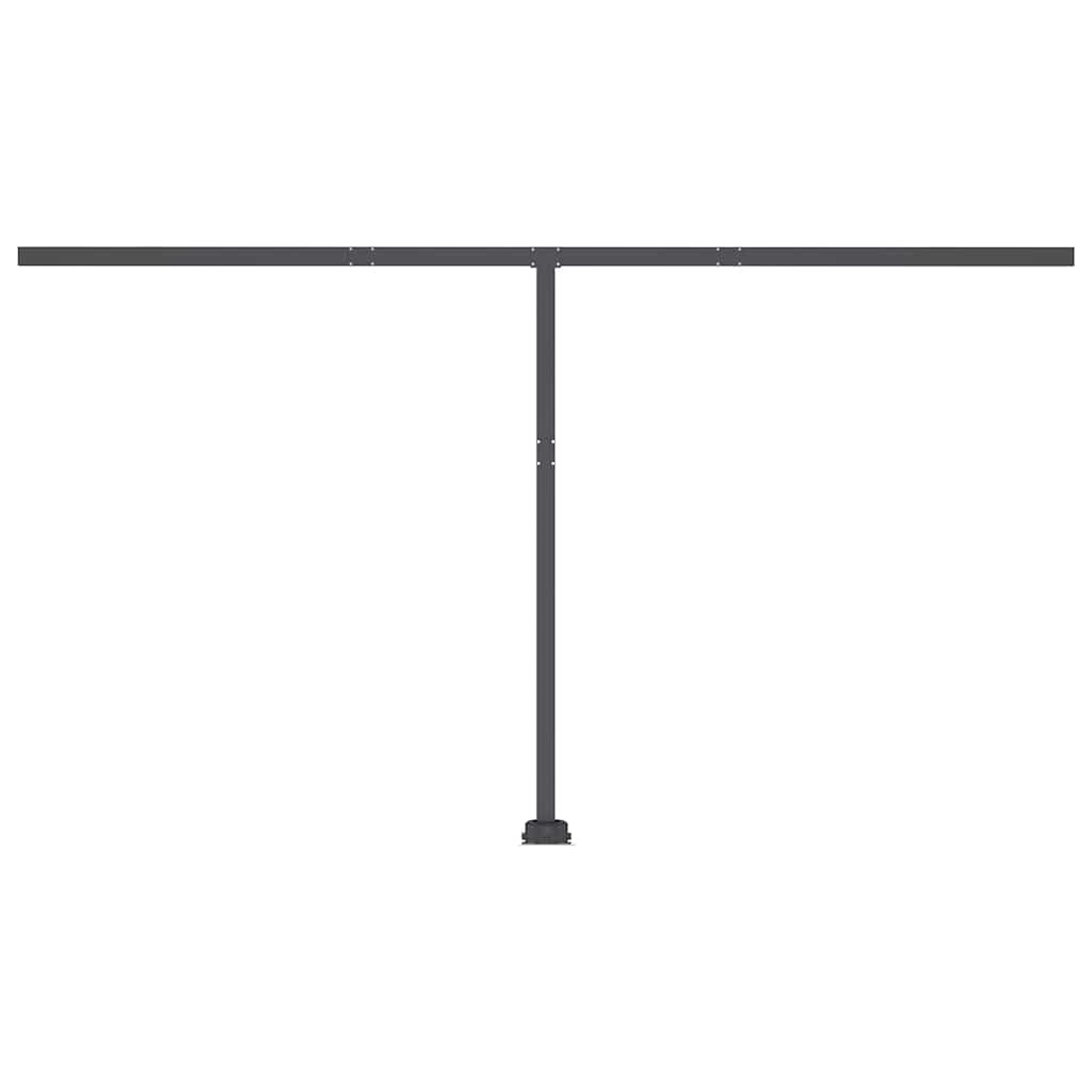 Toldo retrátil manual com LED 400x300 cm cor creme