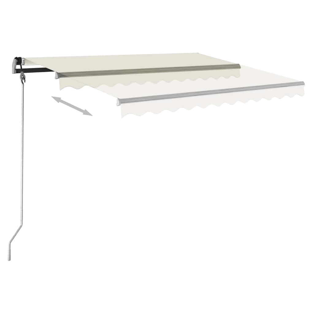 Toldo automático independente 400x300 cm cor creme