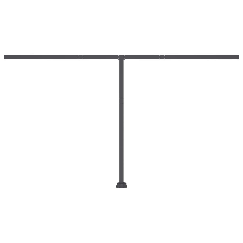 Toldo automático independente 400x300 cm laranja e castanho