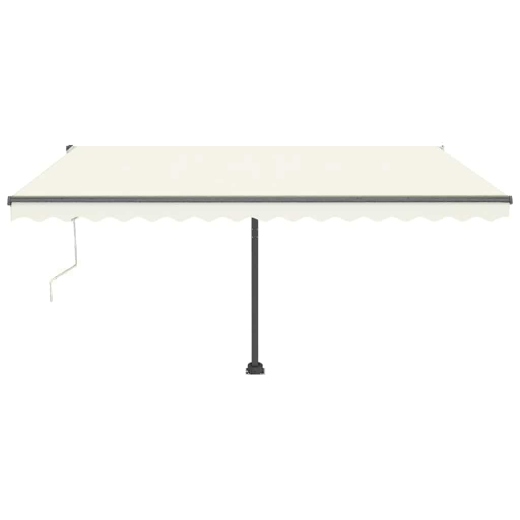 Toldo automático com LED e sensor de vento 400x300 cm cor creme