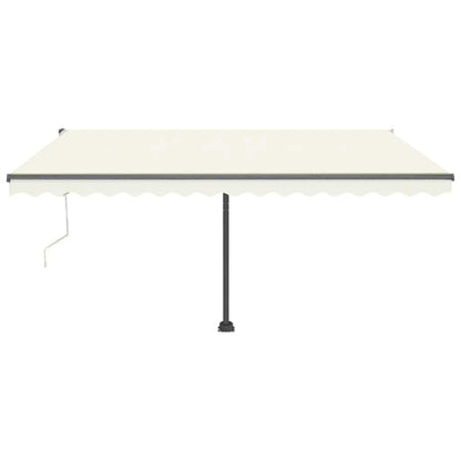 Toldo automático com LED e sensor de vento 400x300 cm cor creme