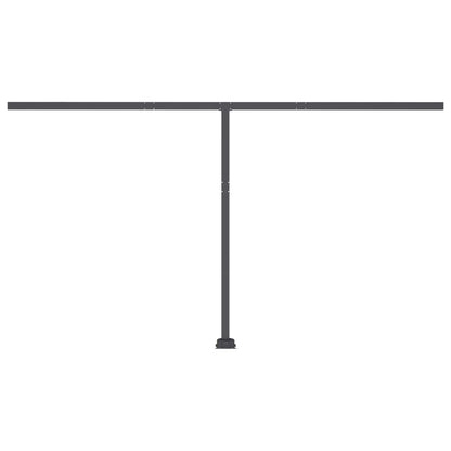 Toldo autom. LED e sensor de vento 400x300 cm laranja/castanho