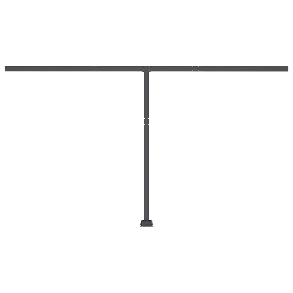 Toldo retrátil manual c/ LED 450x300 cm antracite