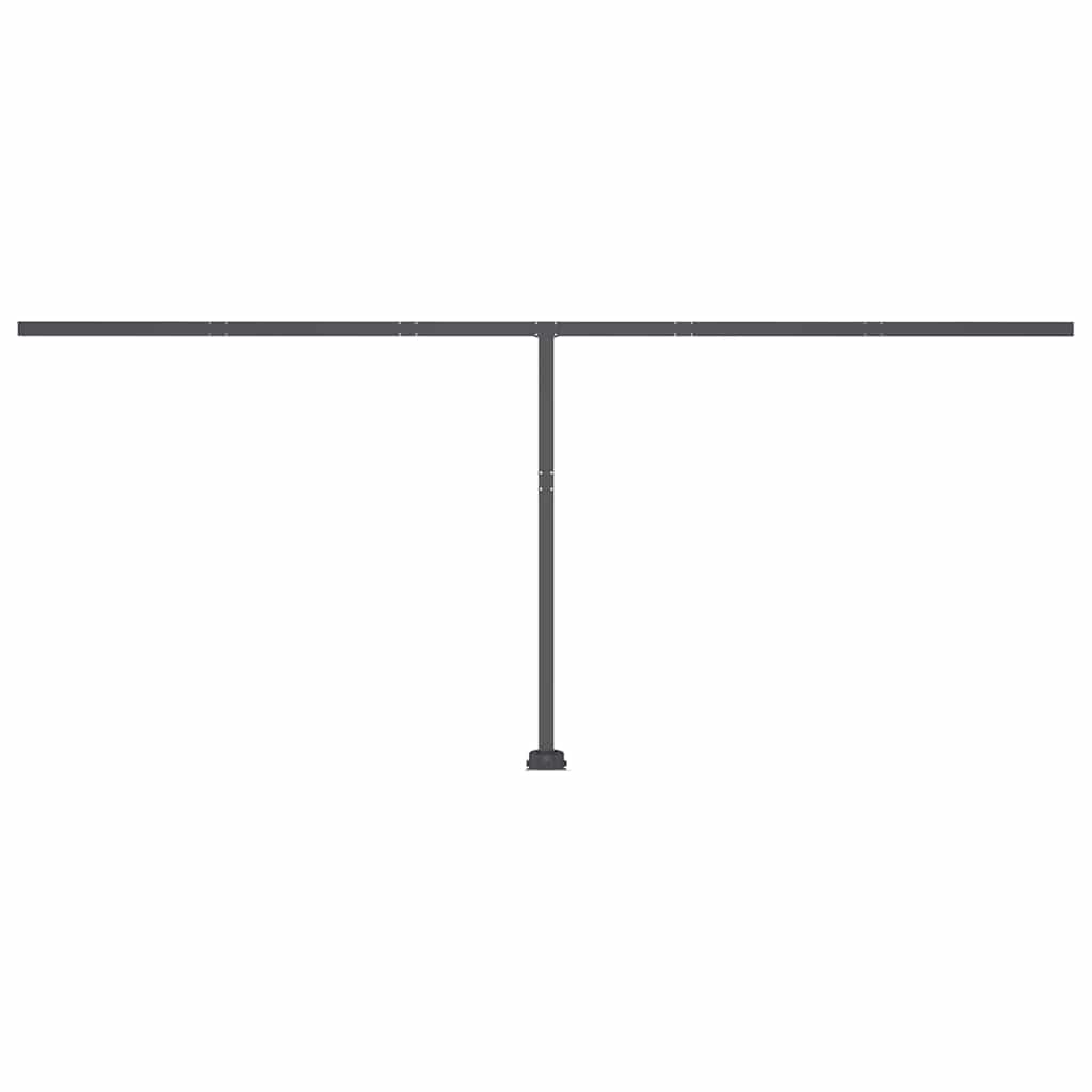 Toldo automático LED e sensor de vento 500x300 cm azul e branco