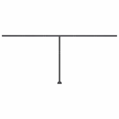 Toldo automático LED e sensor de vento 500x300 cm azul e branco