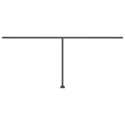 Toldo automático LED e sensor de vento 600x300 cm azul e branco