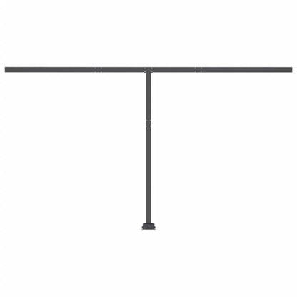 Toldo retrátil manual com LED 400x350 cm cor creme