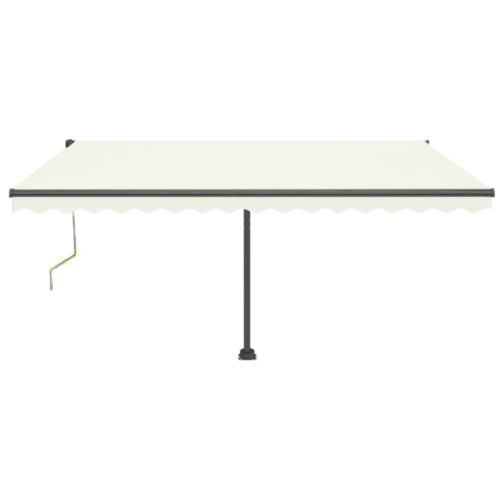 Toldo automático com LED e sensor de vento 400x350 cm cor creme