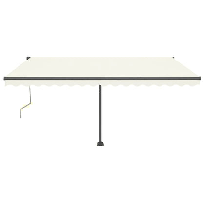 Toldo automático com LED e sensor de vento 400x350 cm cor creme