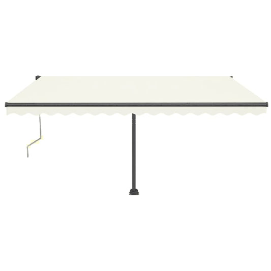 Toldo automático com LED e sensor de vento 400x350 cm cor creme