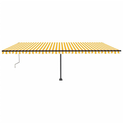 Toldo automático independente 600x350 cm amarelo e branco