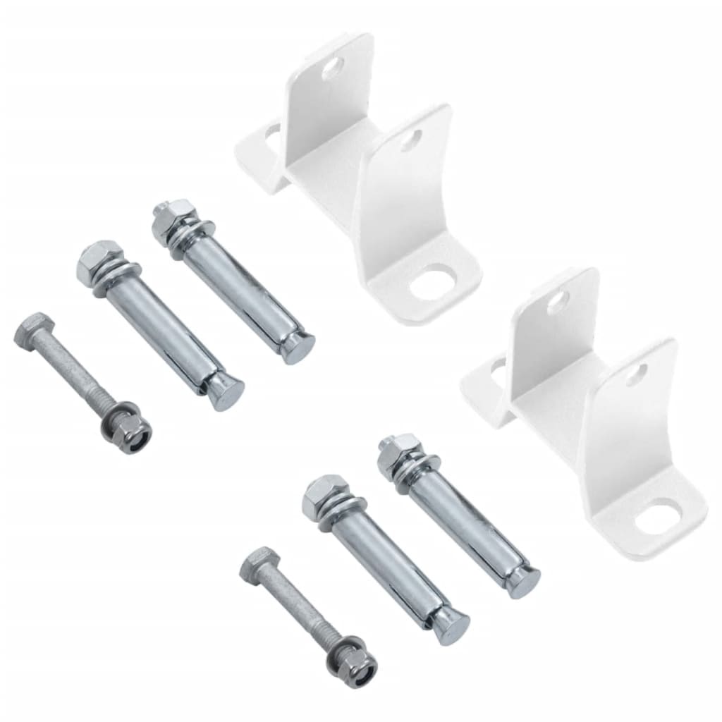 Toldo retrátil automático com postes 3,5x2,5 m cor creme