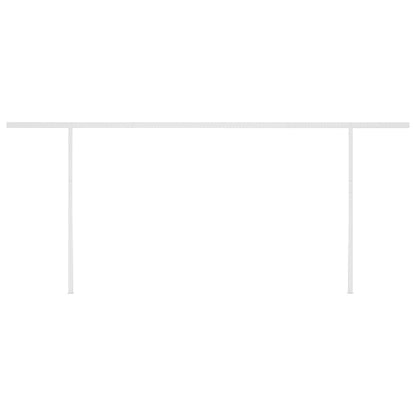 Toldo automático com LED e sensor de vento 6x3 m cor creme