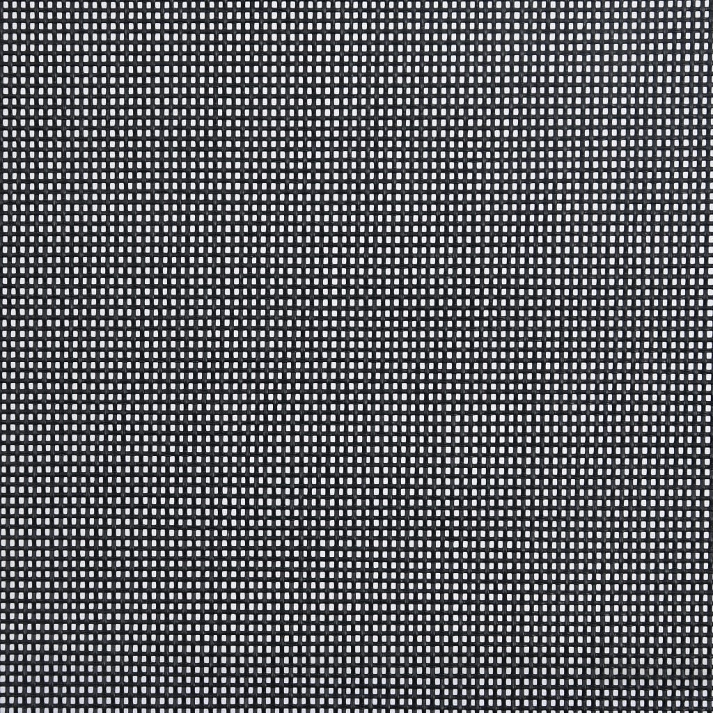 7 pcs conjunto de jantar para jardim alumínio prateado e preto