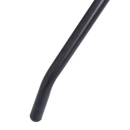 3 pcs conjunto de bistrô alumínio e textilene preto