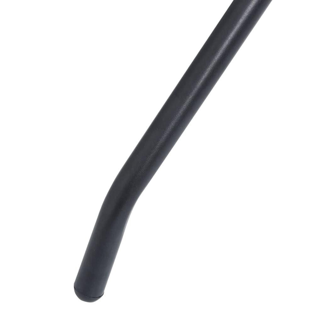 5 pcs conjunto de jantar para jardim alumínio e textilene preto