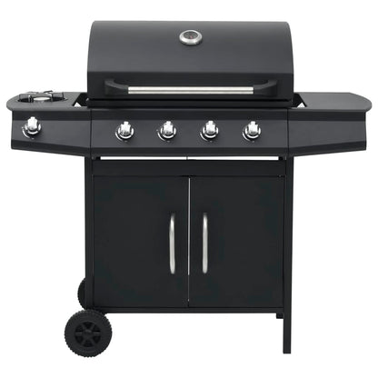 Grelhador/barbecue a gás 4+1 zonas de cozinhar preto