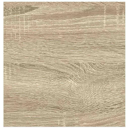 Prateleira parede suspensa 23x23,5x3,8 cm MDF carvalho e branco