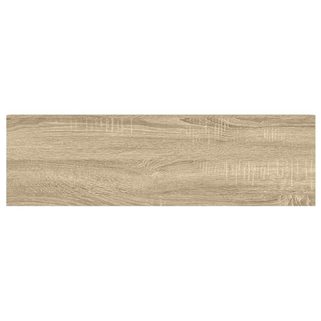 Prateleiras parede 4pcs 90x23,5x3,8 cm MDF cor carvalho/branco