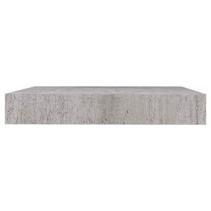 Prateleira de parede suspensa 23x23,5x3,8 cm MDF cinzento