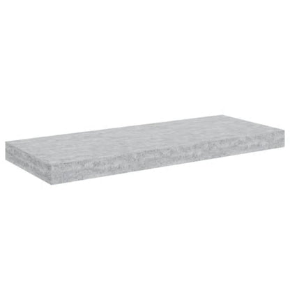 Prateleiras de parede 2 pcs 60x23,5x3,8cm MDF cinzento-cimento