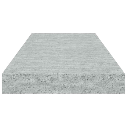 Prateleiras de parede 2 pcs 60x23,5x3,8cm MDF cinzento-cimento