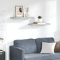 Prateleiras de parede 2 pcs 60x23,5x3,8cm MDF cinzento-cimento