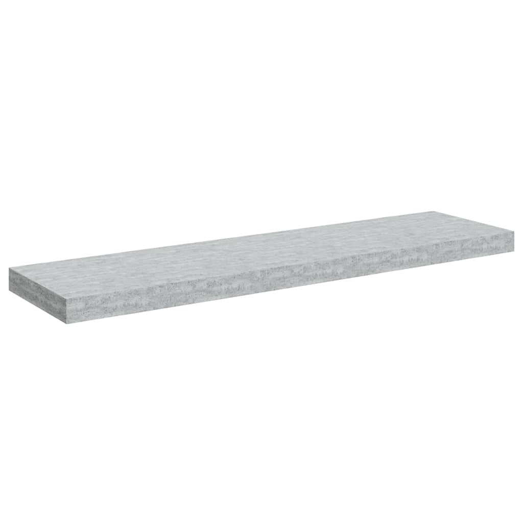 Prateleiras de parede 4 pcs 90x23,5x3,8cm MDF cinzento-cimento