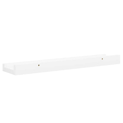 Prateleiras de parede 4 pcs 40x9x3 cm branco