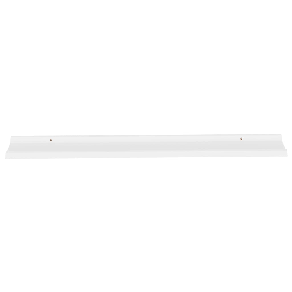 Prateleiras de parede 4 pcs 115x9x3 cm branco